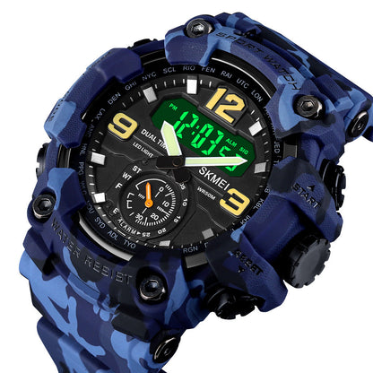 Sport Watch Digital Dial Resin Strap Men's Watch - 1637