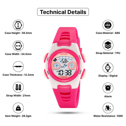 Skmei Digital Dial TPU Strap Watch for Kids - 2309