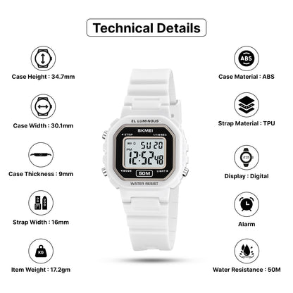 Skmei Digital Dial TPU Strap Watch for Kids - 2326