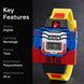 Digital Watch for Kids with Yellow Polyurethane Strap and Round Dial for Casual & Formal Wear
