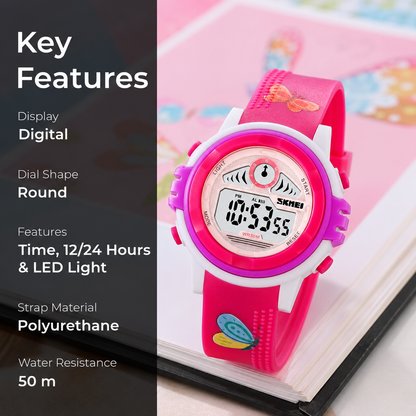 Cute Digital Watch for Kids with Colorful Design and Comfortable Everyday Strap