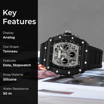 Luxury Skeleton Dial Wrist Watch for men