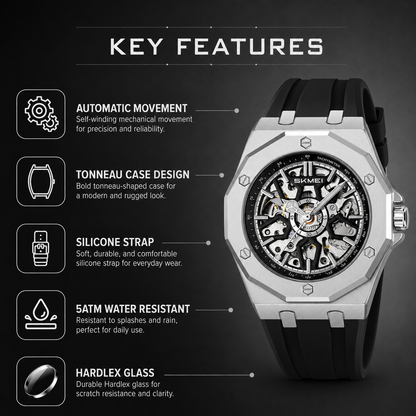 Luxury Skeleton Automatic Wrist Watch for men
