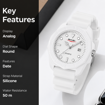 Classic Analog Date Display Wrist Watch for men