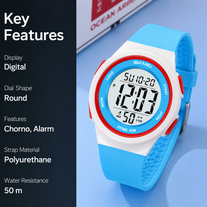Digital Sports Watch for Kids with Comfortable Strap