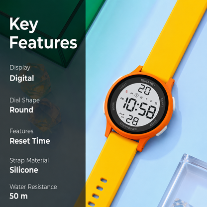 Sporty Digital Wrist Watch for Everyday Wear for kids