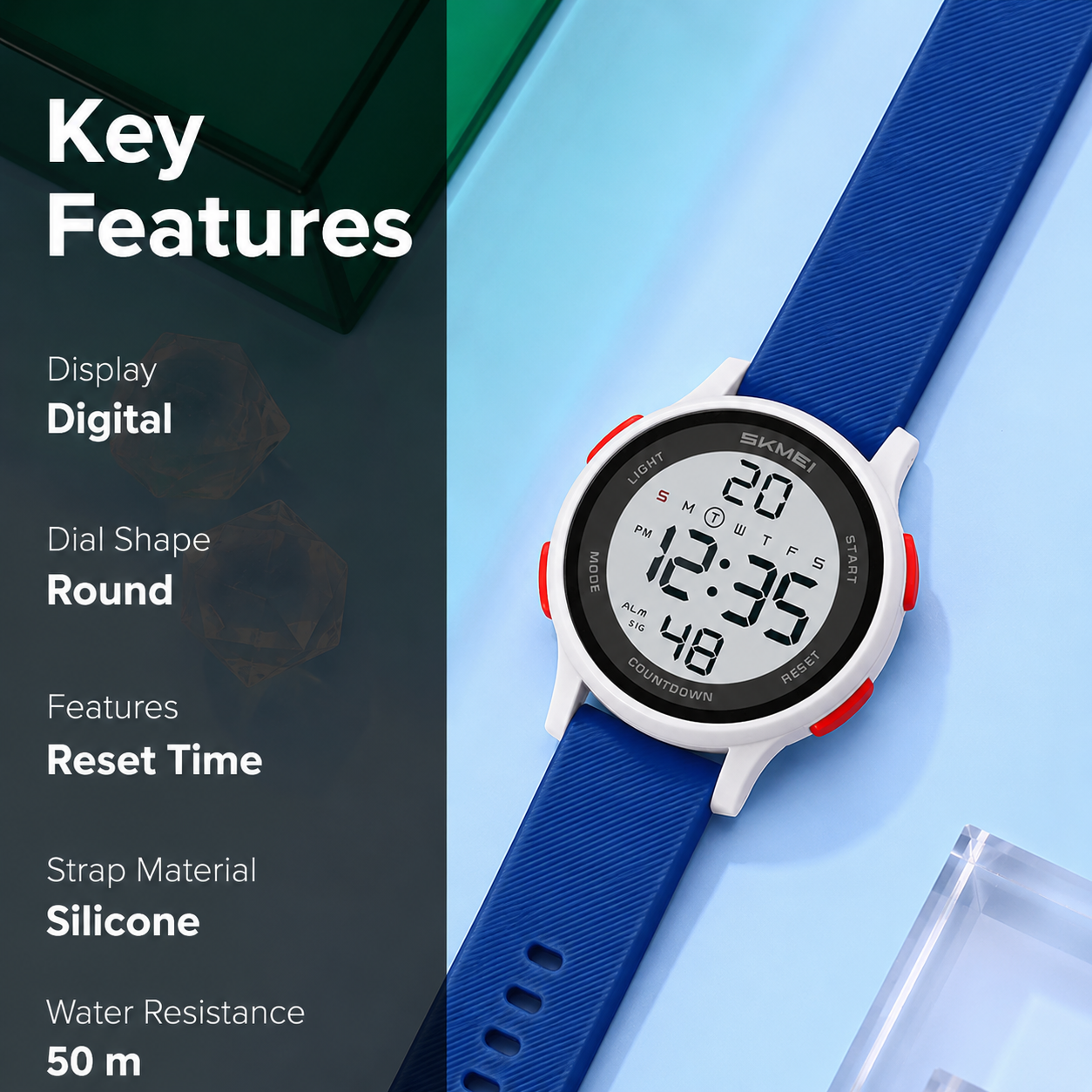 Sporty Digital Wrist Watch for Everyday Wear for kids