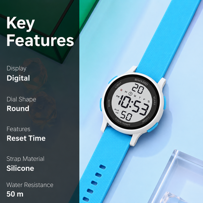 Sporty Digital Wrist Watch for Everyday Wear for kids