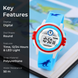 Digital Watch for Kids with Sky Blue Polyurethane Strap and Round Dial for Casual & Formal Wear