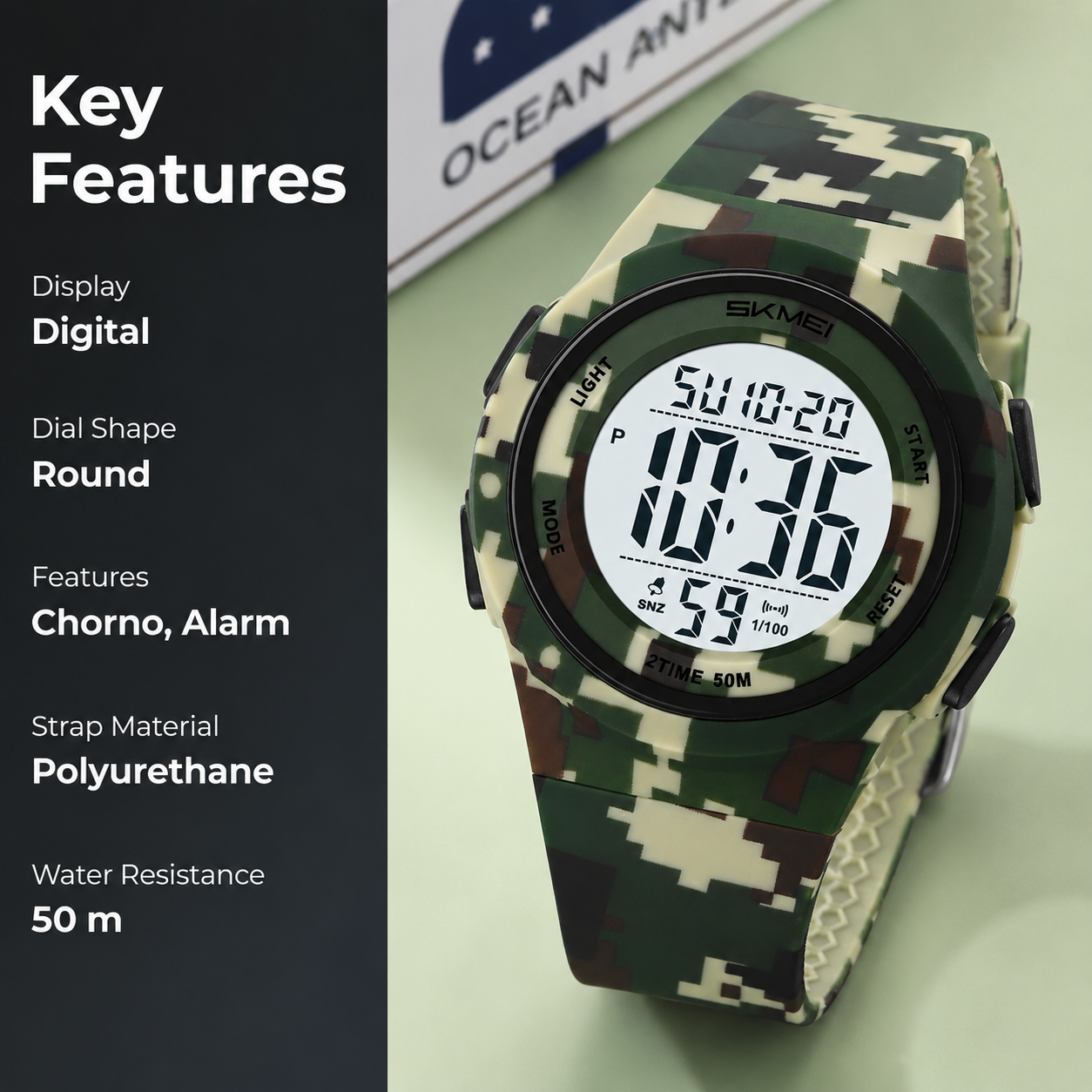 Digital Sports Watch for Kids with Comfortable Strap