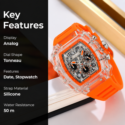 Luxury Skeleton Dial Wrist Watch for men