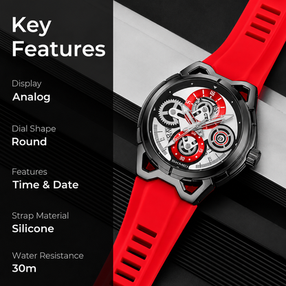 Stylish Analog Wrist Watch with Designer Dial for men
